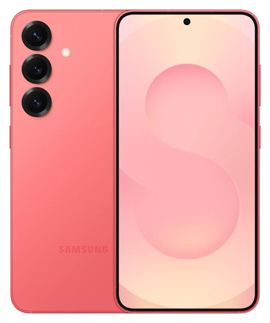 Samsung Galaxy S25+ in Coral Red