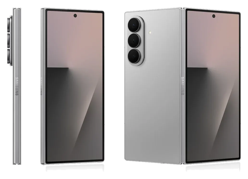 Samsung Galaxy Z Fold7 in Silver Shadow
